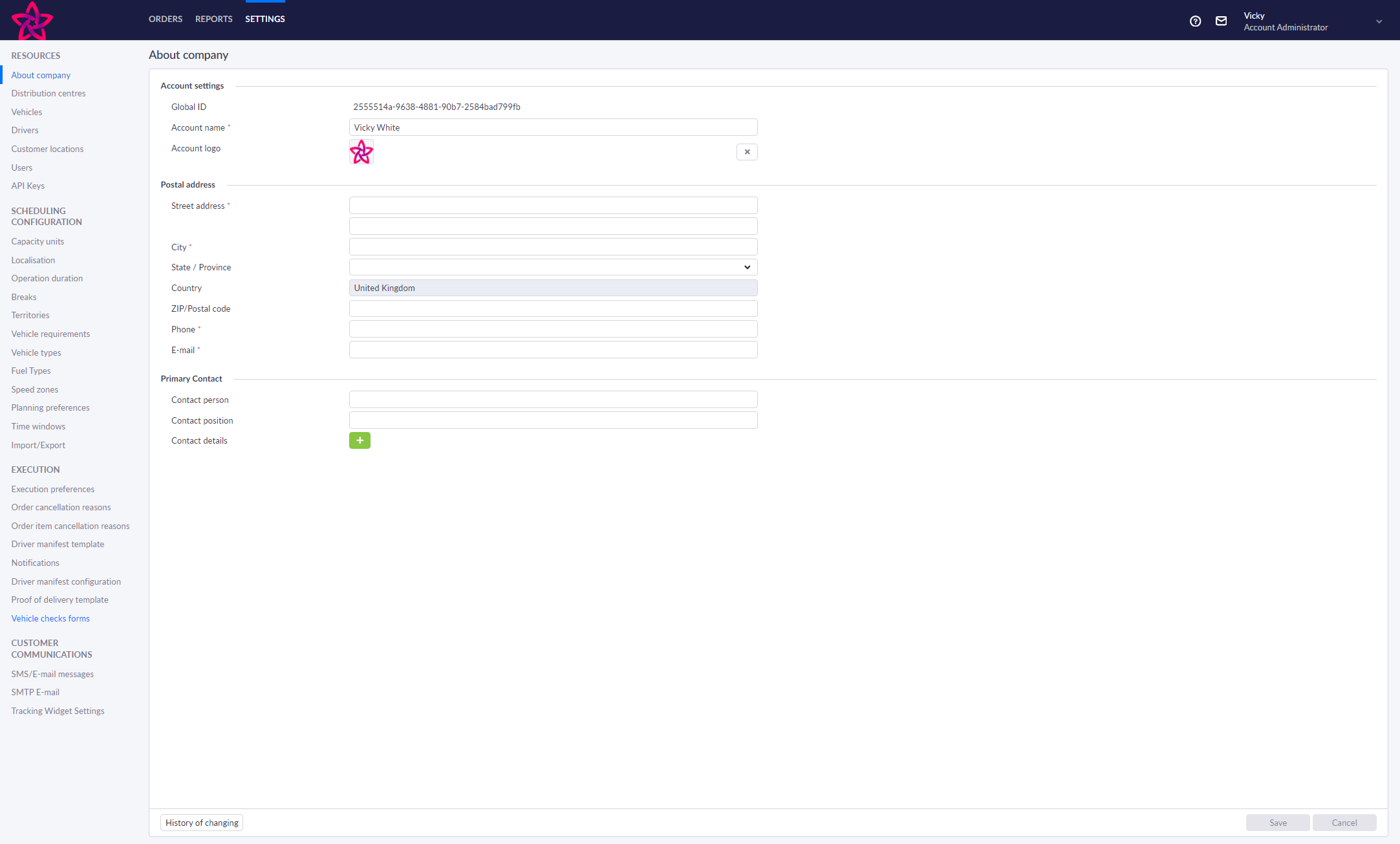 Click on Vehicle checks forms in the Settings to access all your forms.