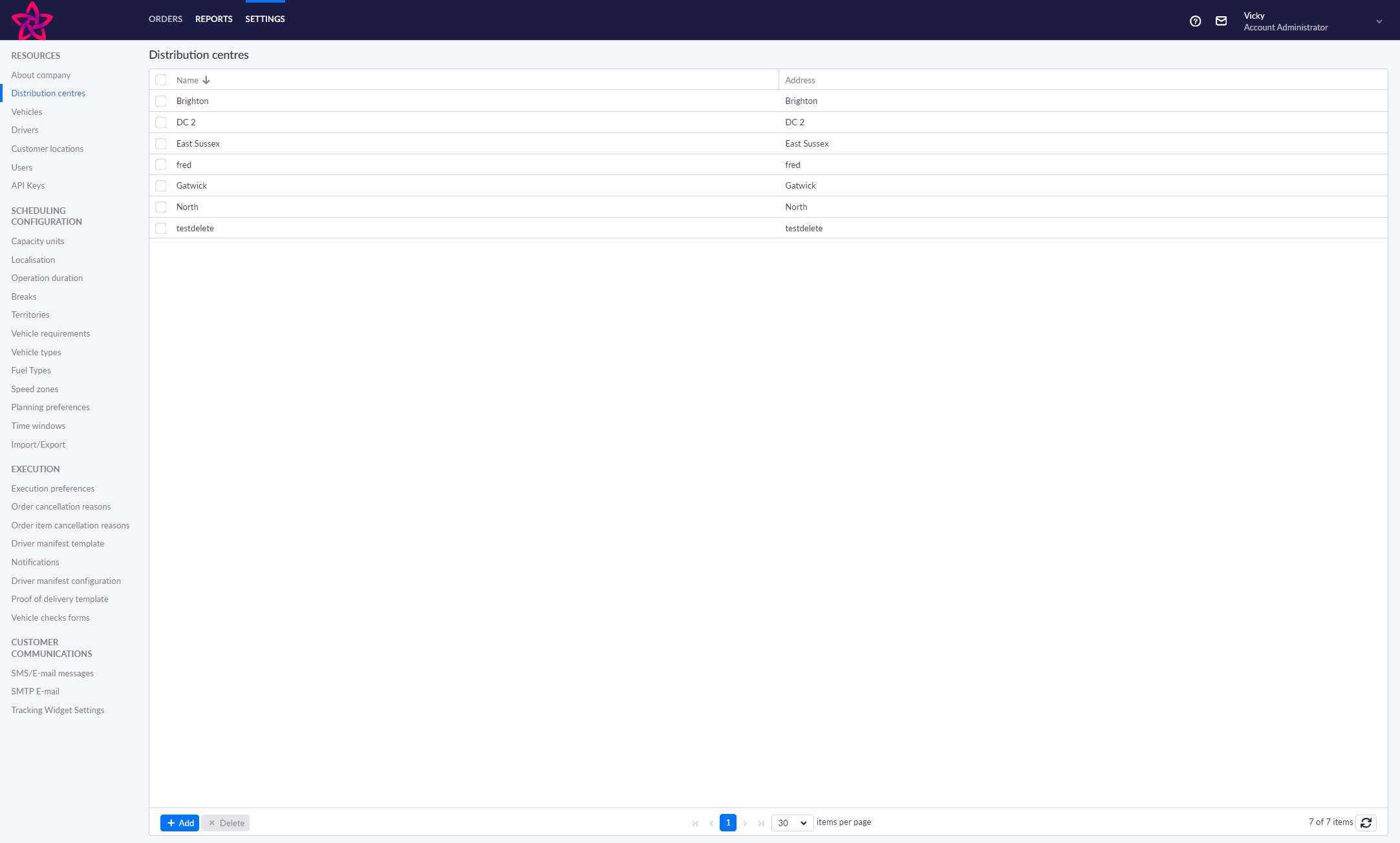 Click on REPORTS