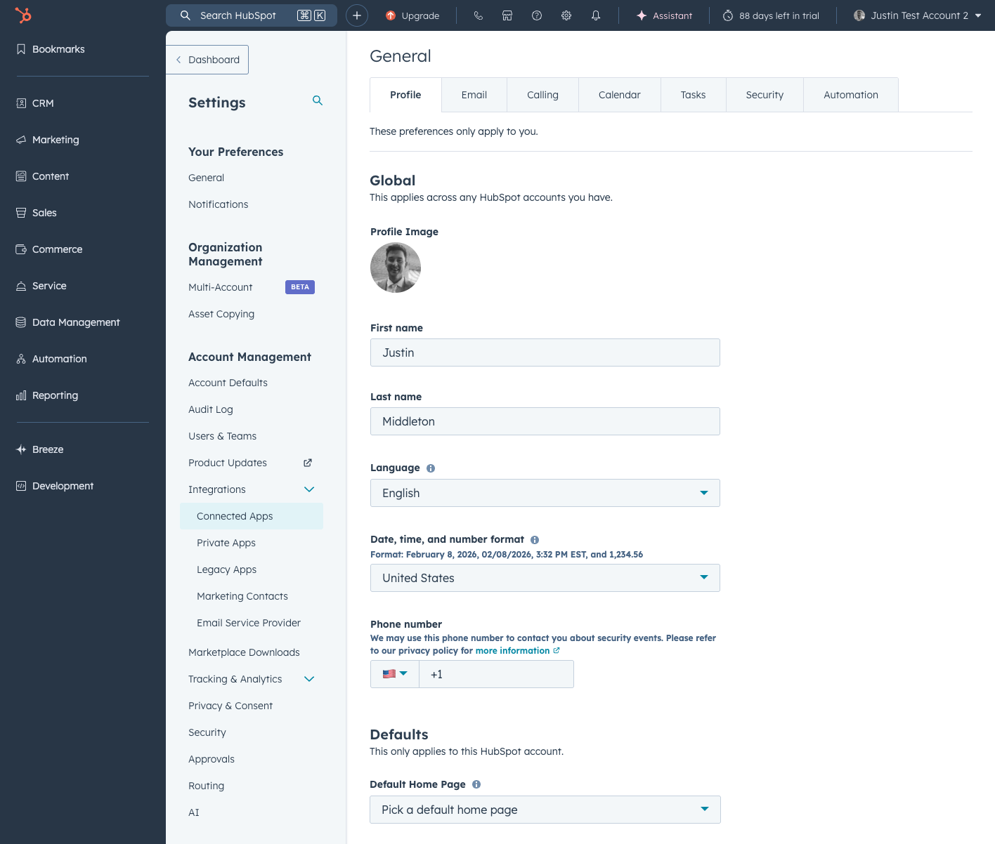 Click on Connected Apps