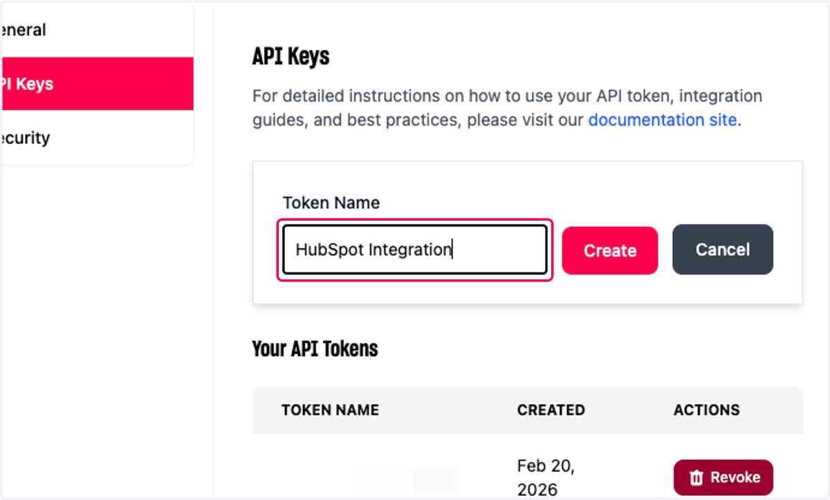 Type Token Name