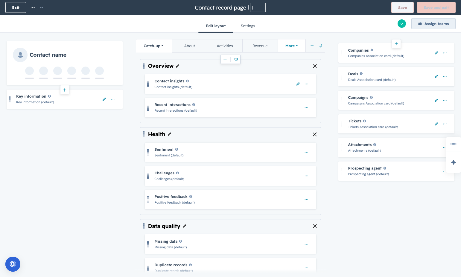 Update Name of page to whatever you prefer (eg "TitanX View)