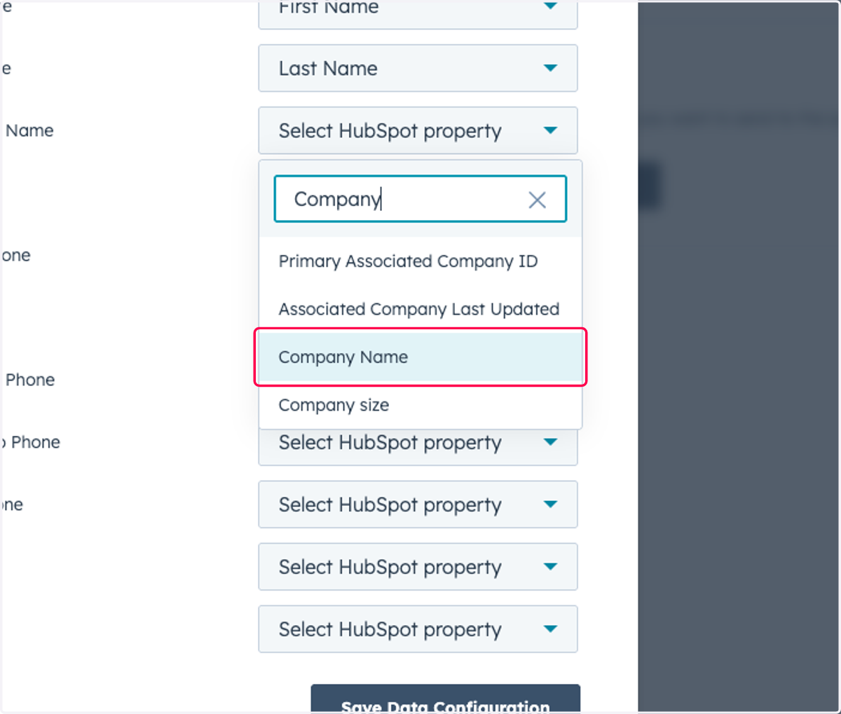 Click on Company Name
