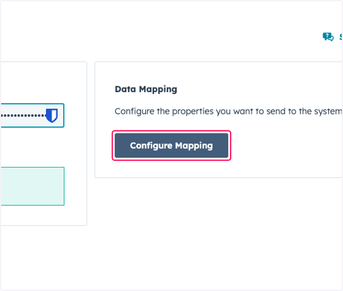 Click on Configure Mapping