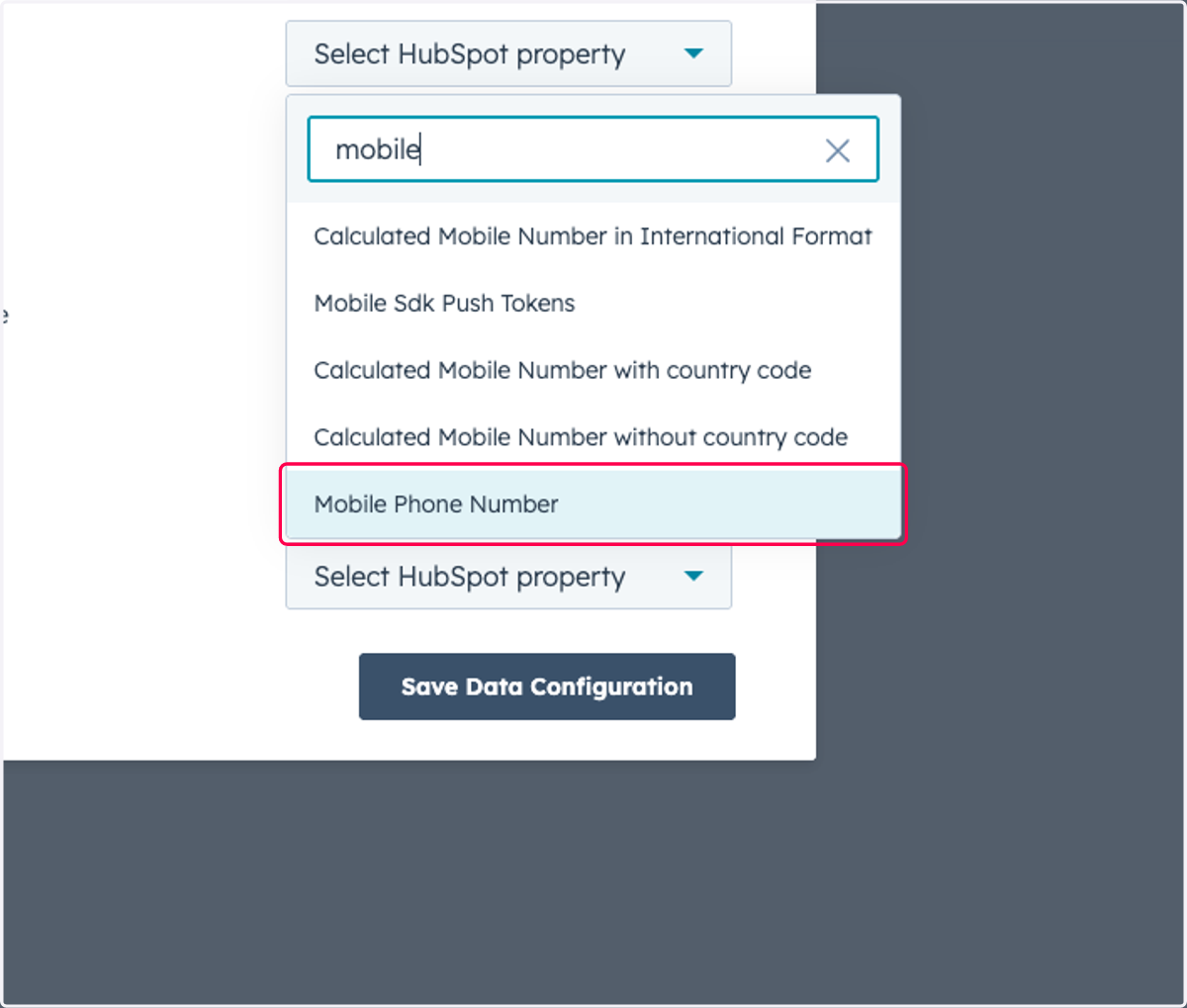 Click on Mobile Phone Number