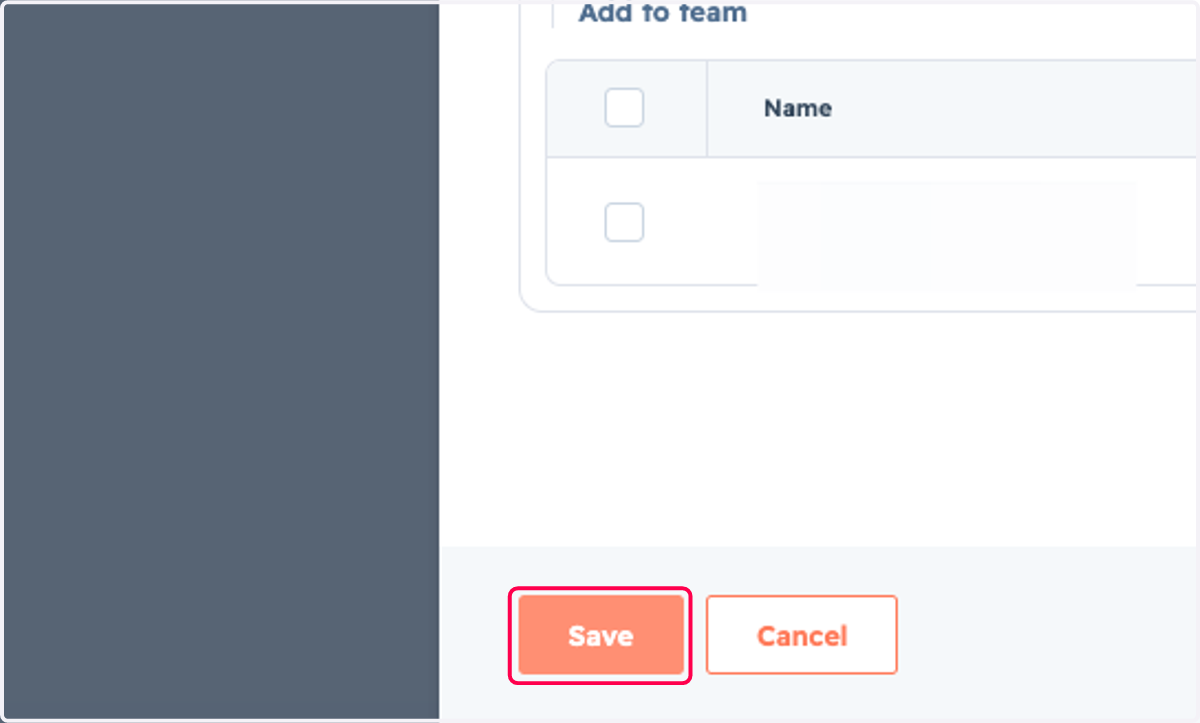 Click on Save