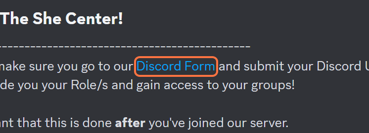 Click on the text Discord Form to open it in your browser!