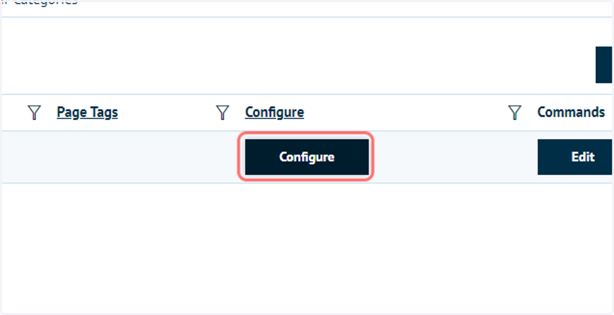 Click on Configure