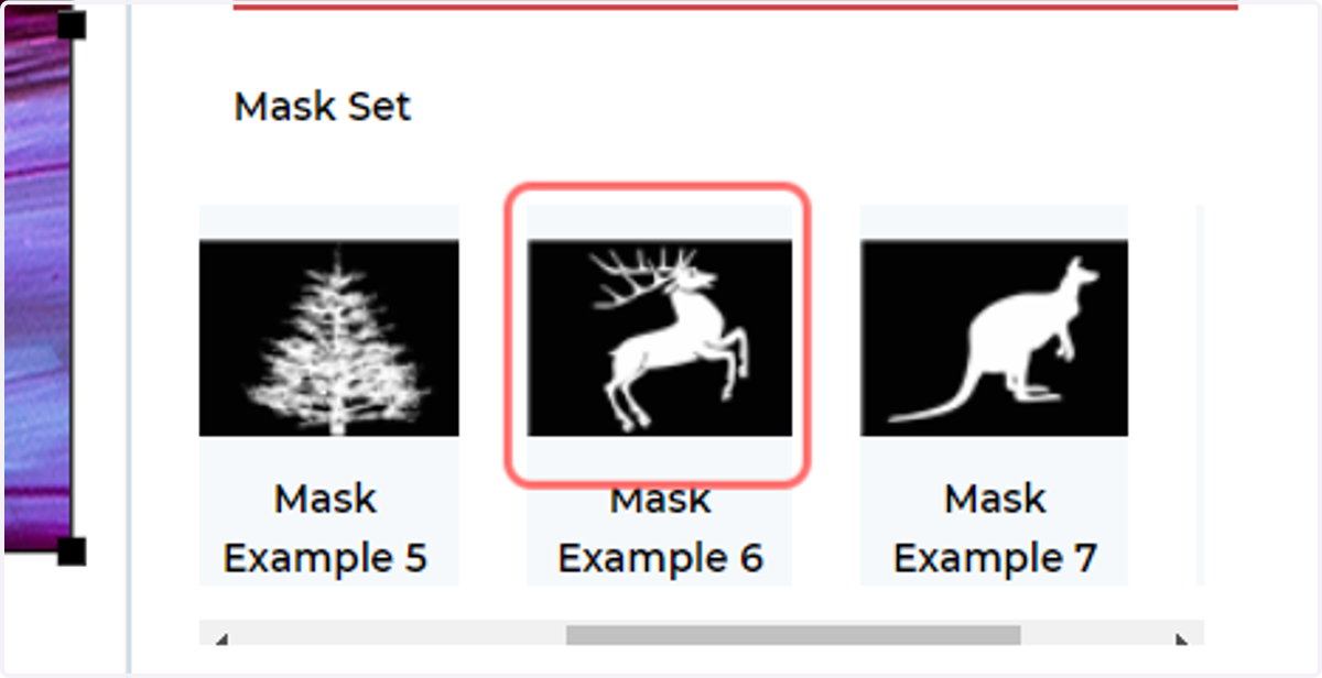 Follow the same steps to apply a mask to a clipart image