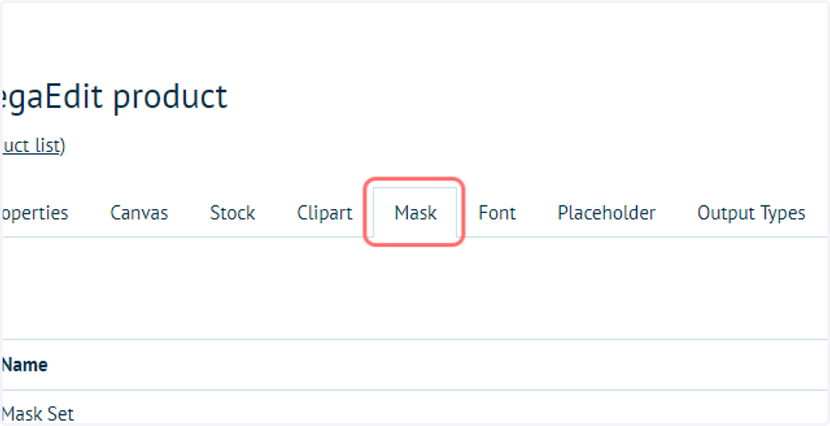 Click on Mask