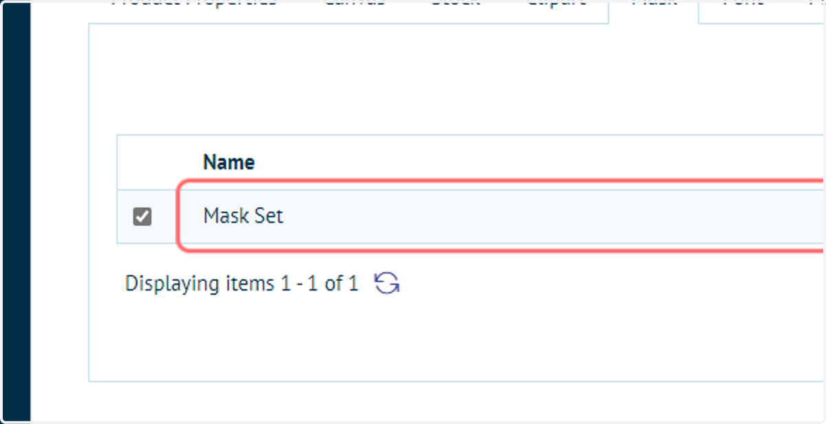 Select the mask set(s) you wish to use with this MegaEdit product
