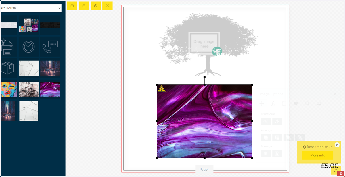 Masks on image fields