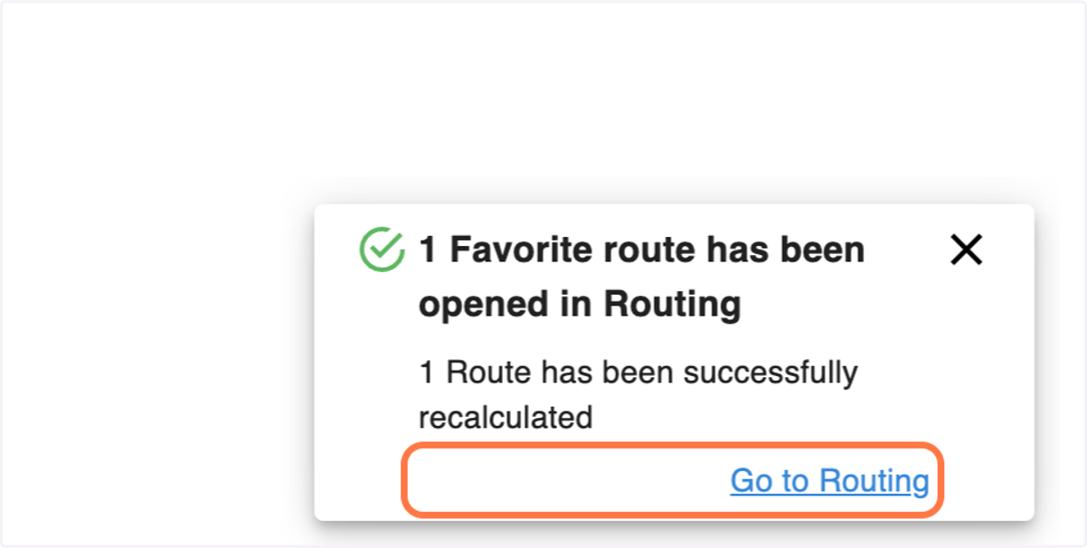 Click on 'Go to Routing' on the notification, or just click the 'ROUTING' tab in the top navigation bar.