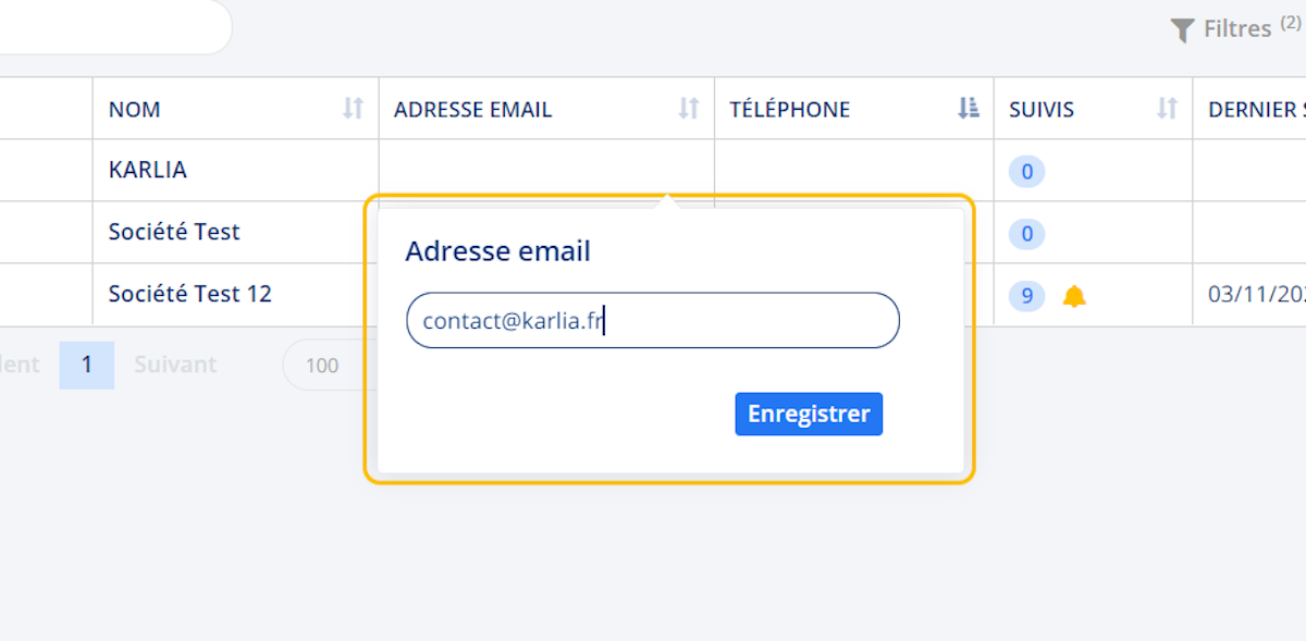 Type "contact@karlia.fr"