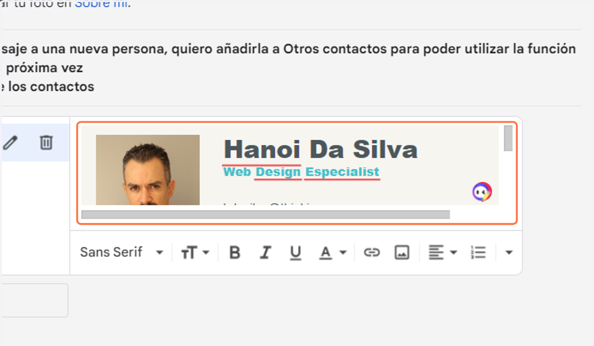 Pegar la firma en el recuadro correspondiente con CONTROL+V