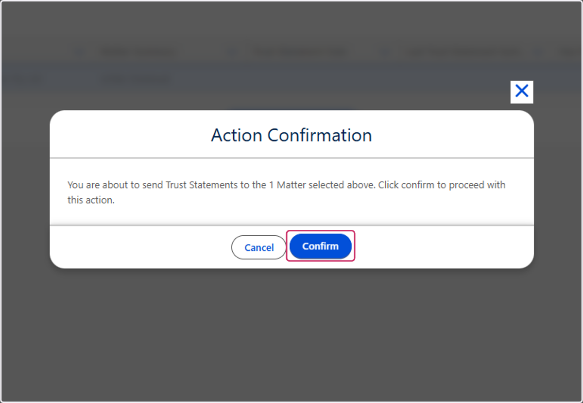 Click on Confirm