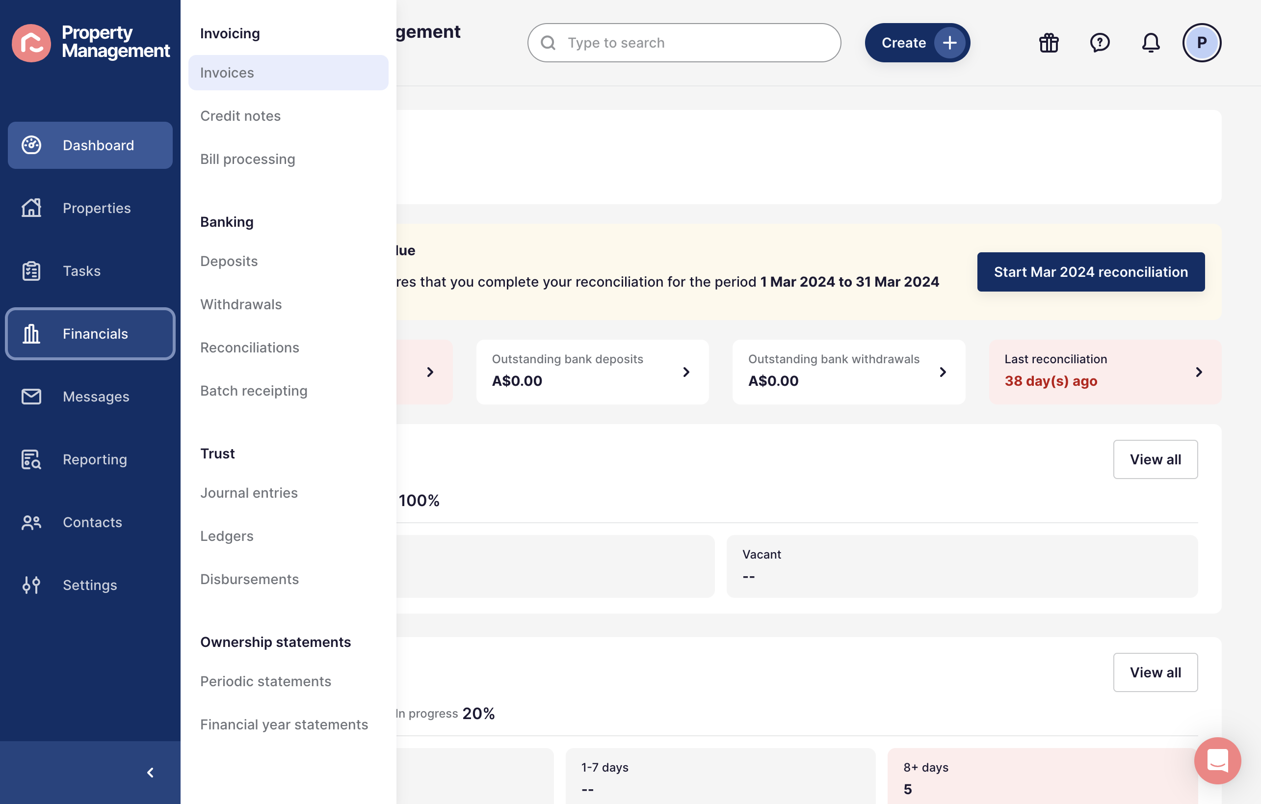 Select Invoices