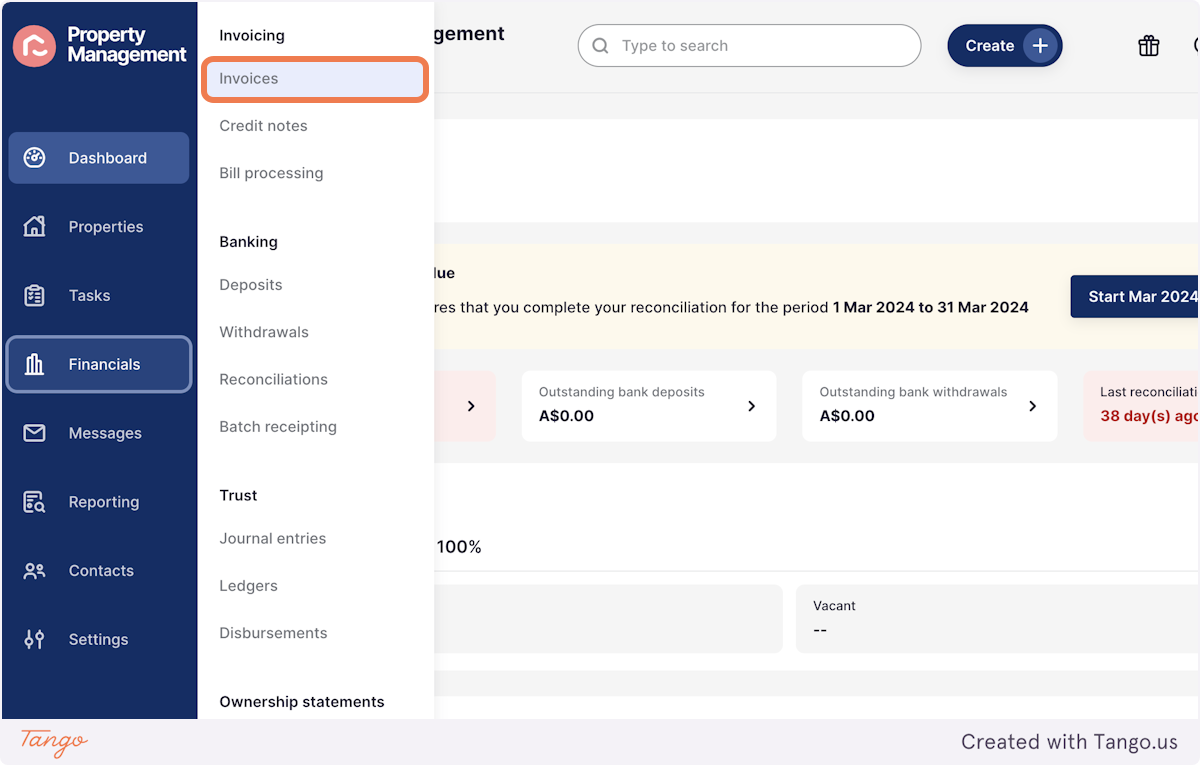 Select Invoices