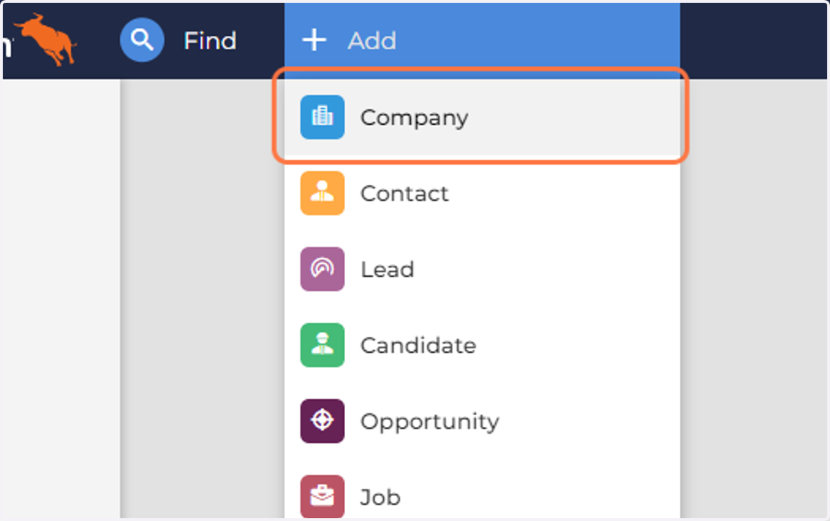 Click on Company