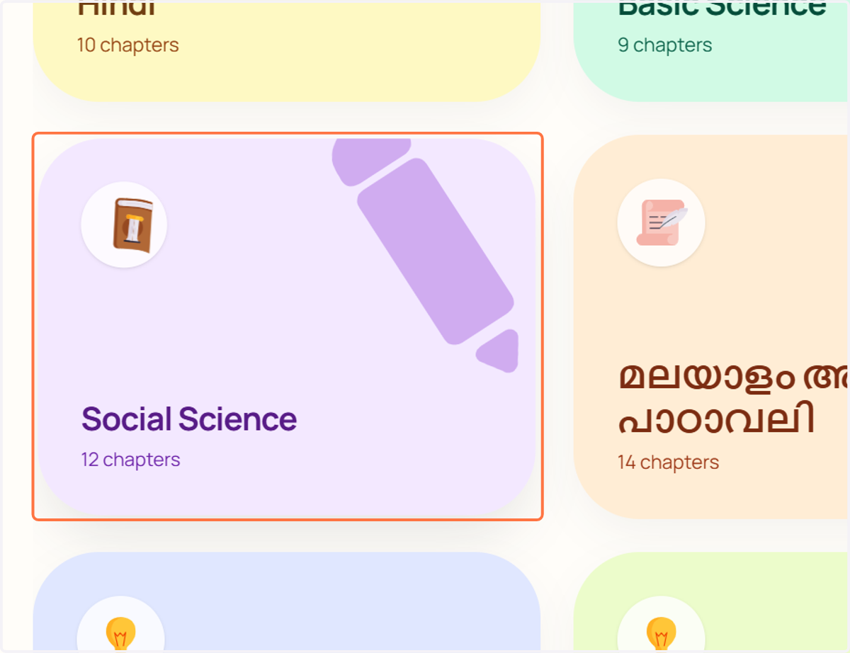 Choose the subject for which you would like to generate a teaching manual.
