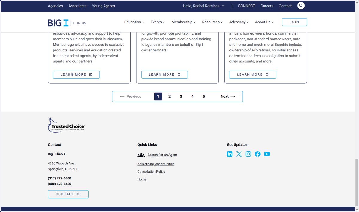 Scroll through page by page or use the categories or filters.