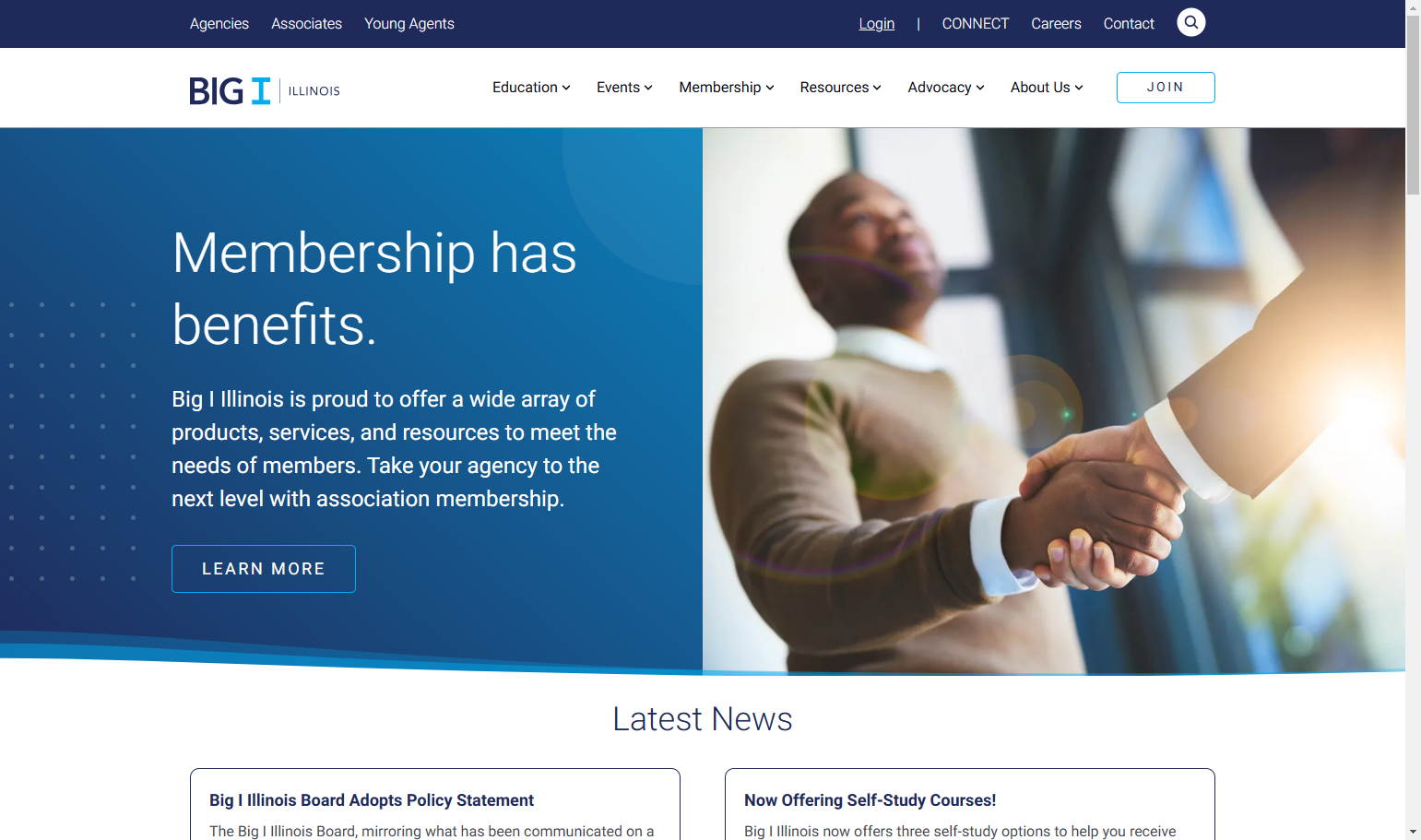 Login to the Big I Illinois website.