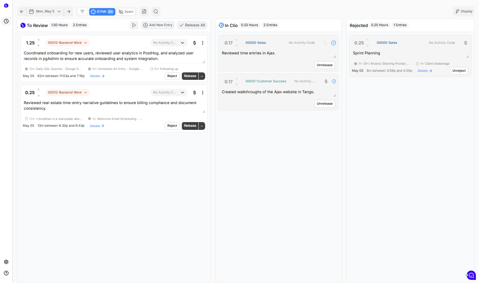 Now you can hit Release and capture an extra .1, without worrying that you're double-billing!