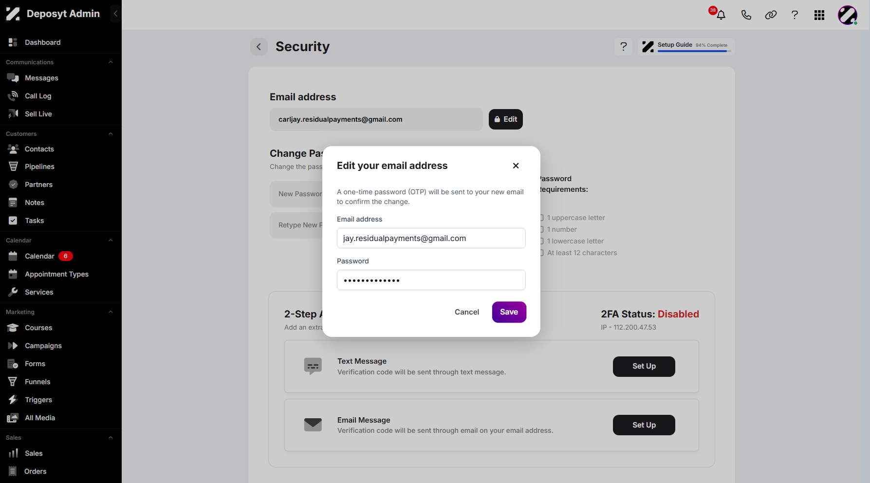 Step 8: Once you’ve entered the details, click Save to proceed.
