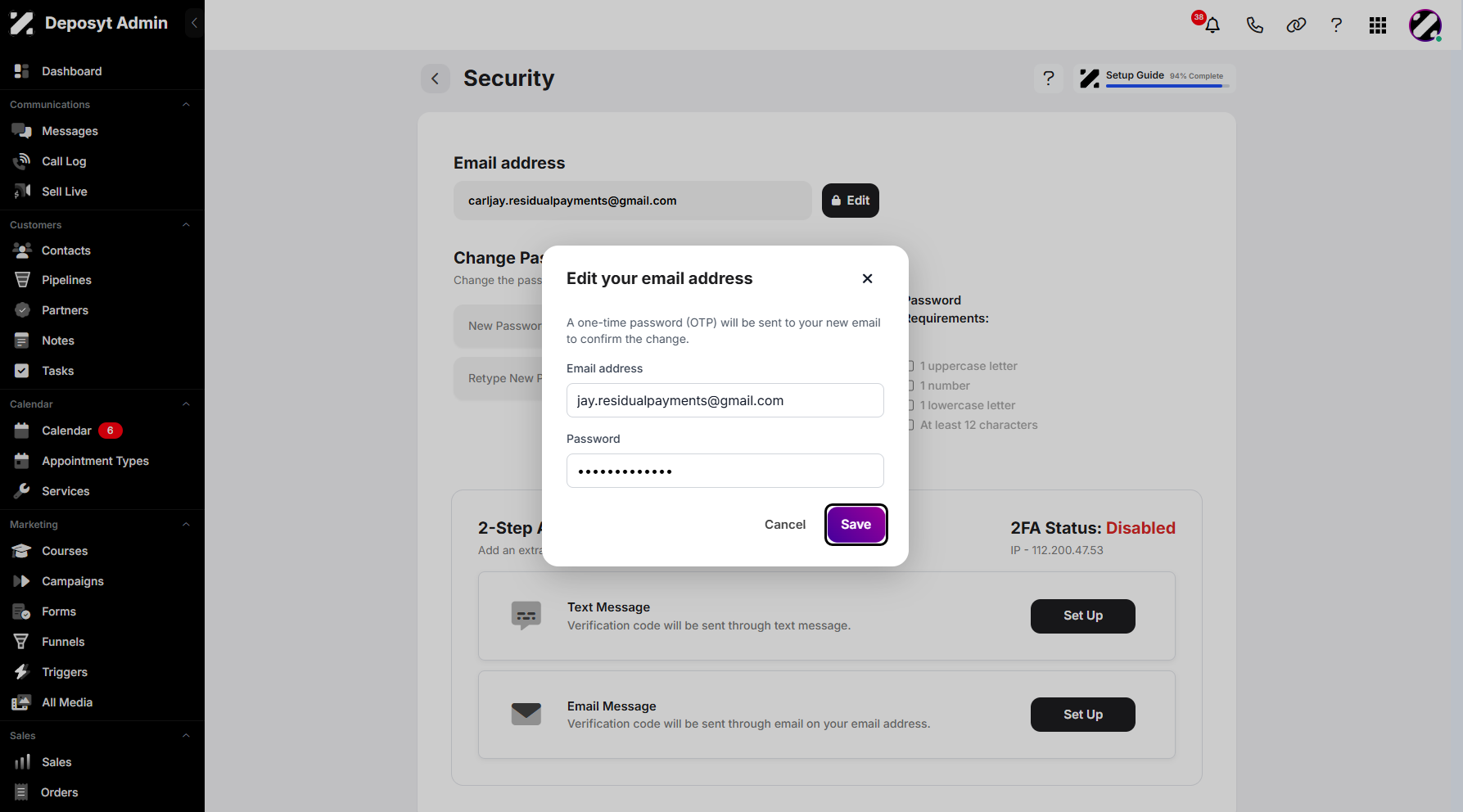 Step 8: Once you’ve entered the details, click Save to proceed.