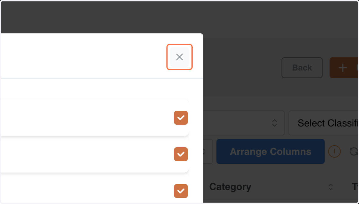Click on Arrange Columns…