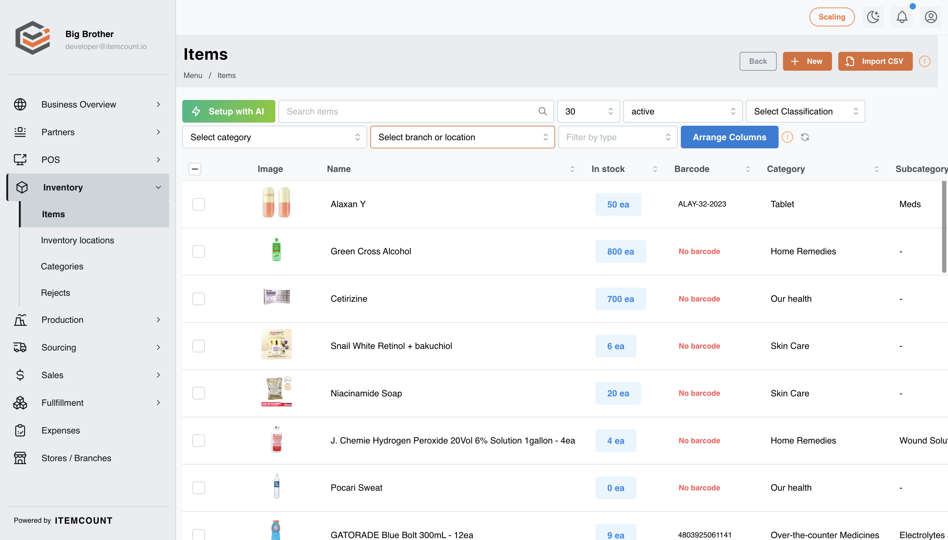 Click on Arrange Columns