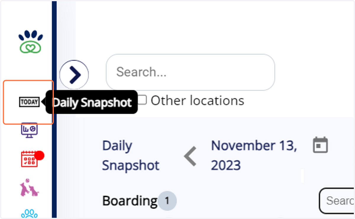 Click on Daily Snapshot