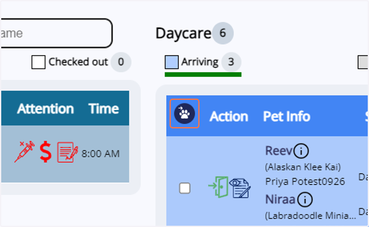 Click on "Easy check-in"