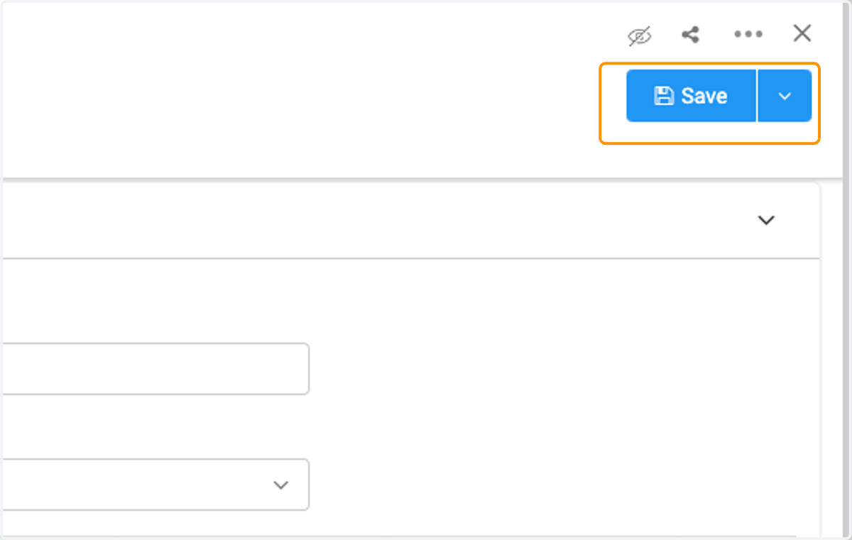 Click on Save