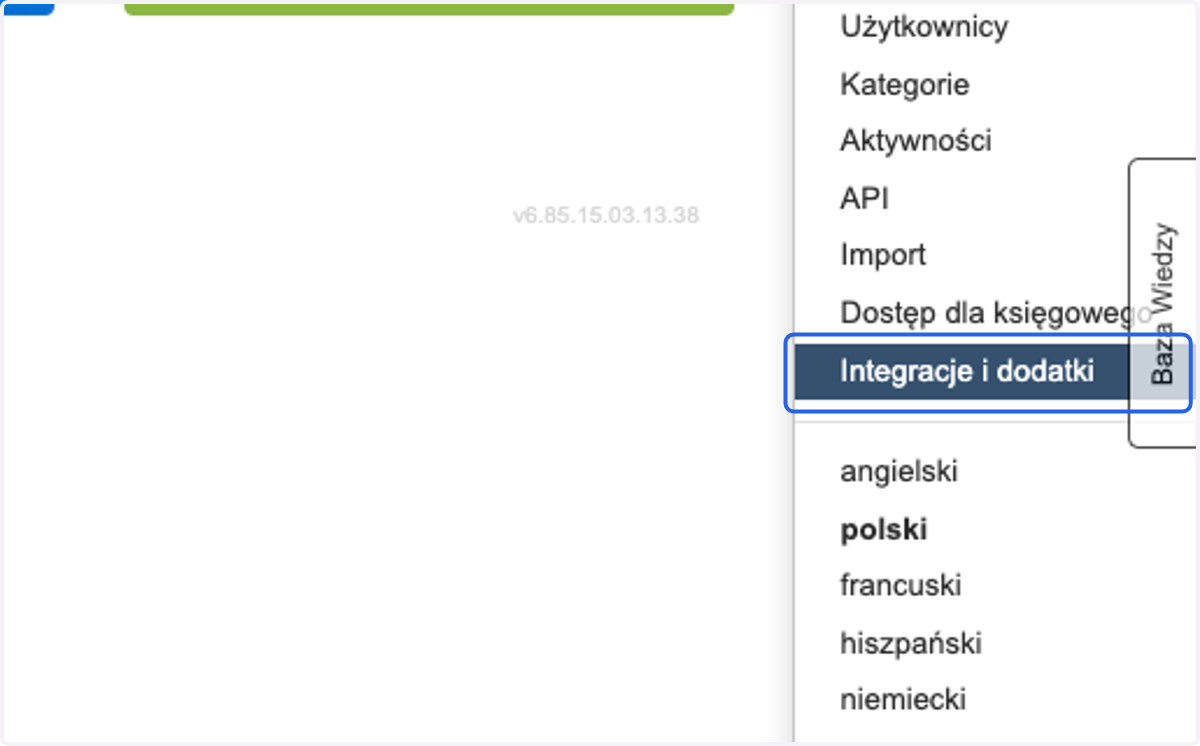 > Integracje i dodatki