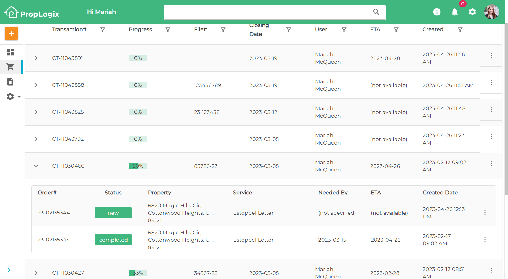 How Do I Place an Update on an Order? - PropLogix