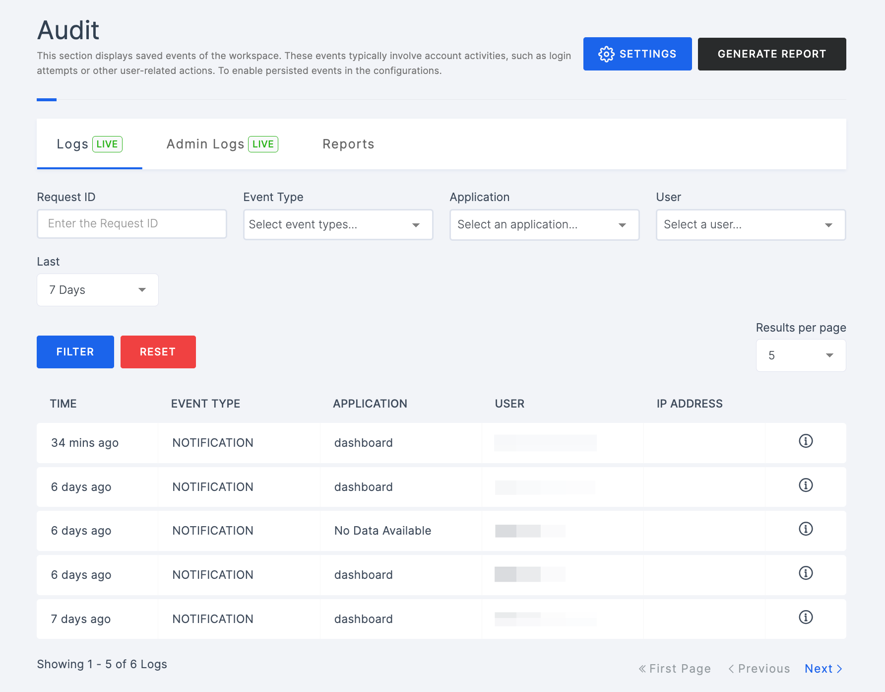 View Logs