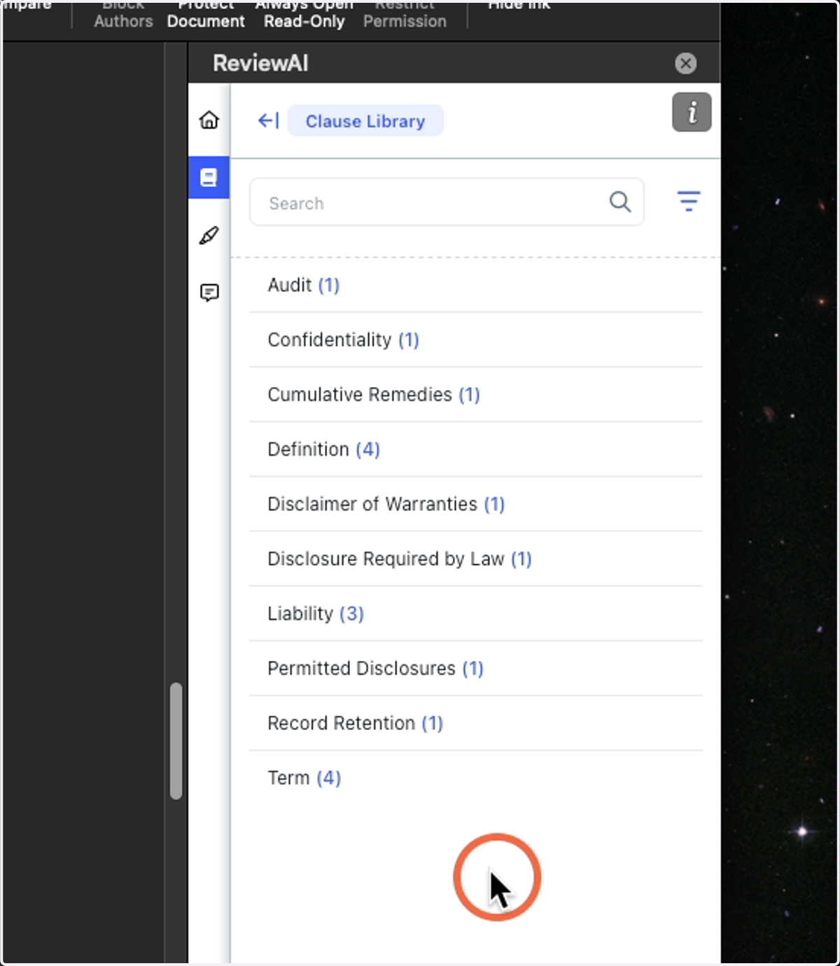 Clause Library continued