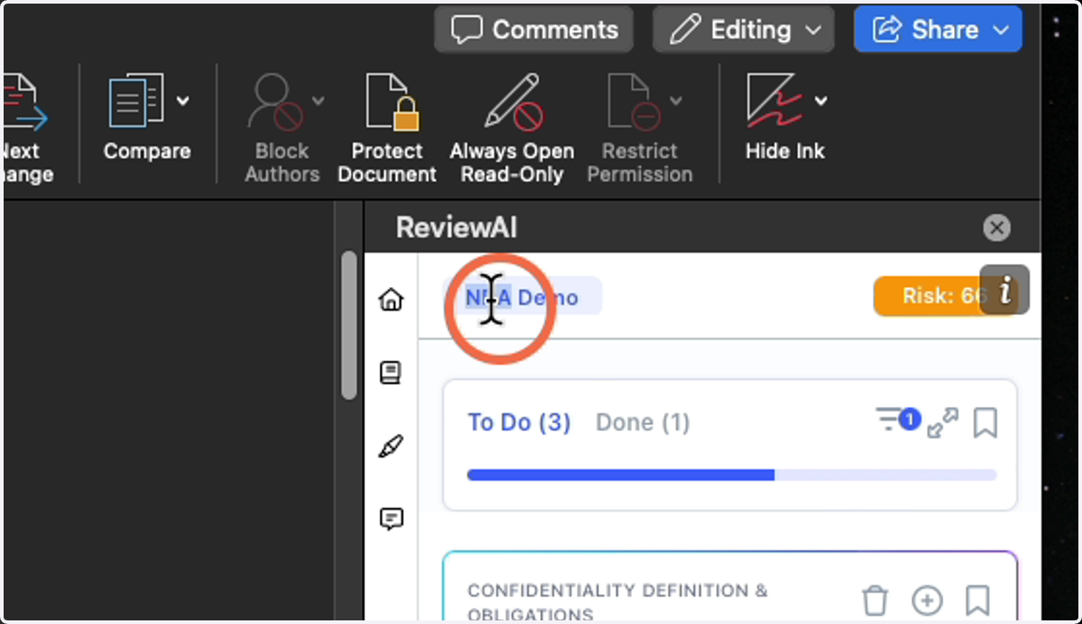 Change Checklist Title