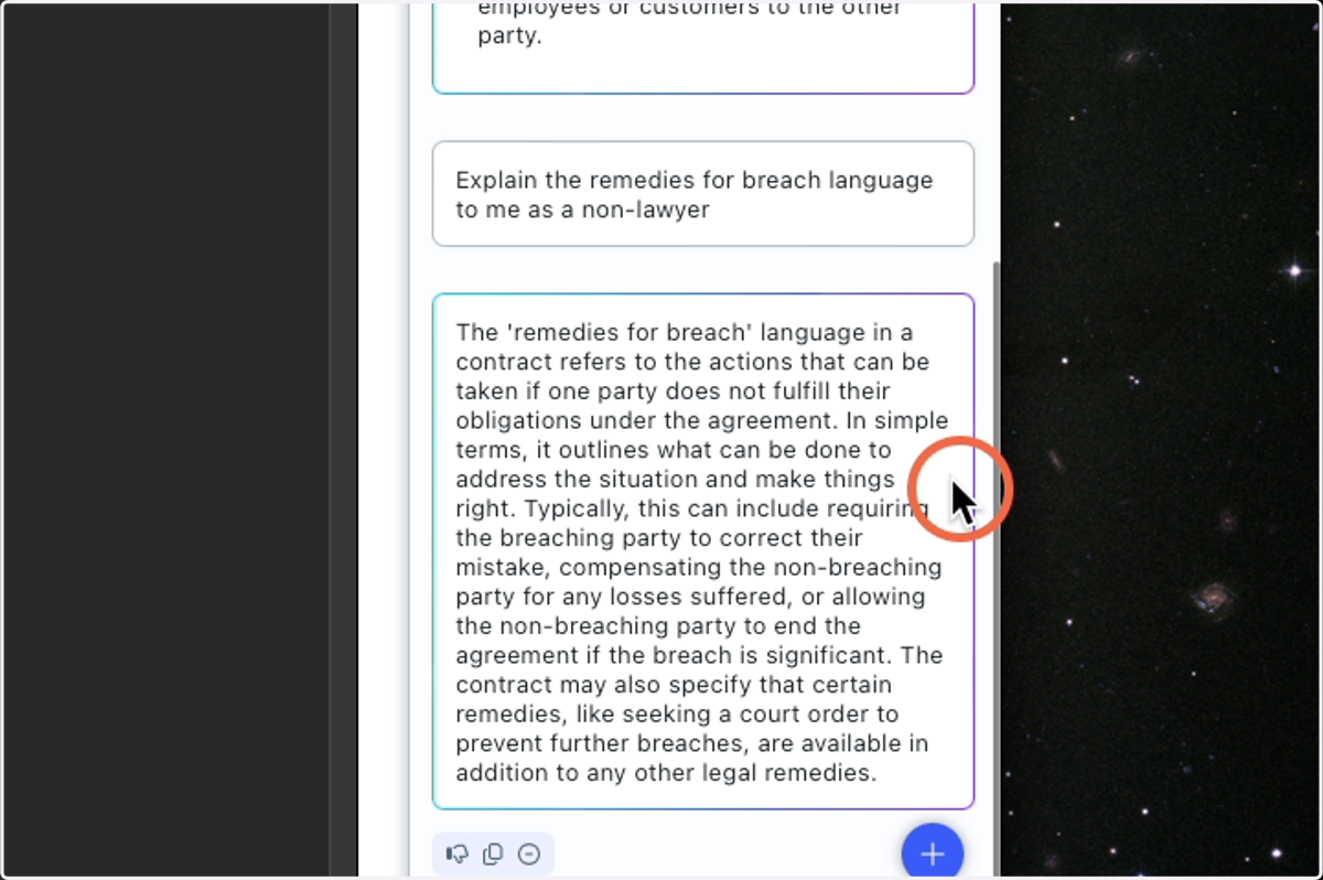 Chat Example 2: Results