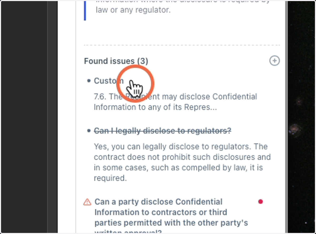 You will see it added with a 'Custom' title