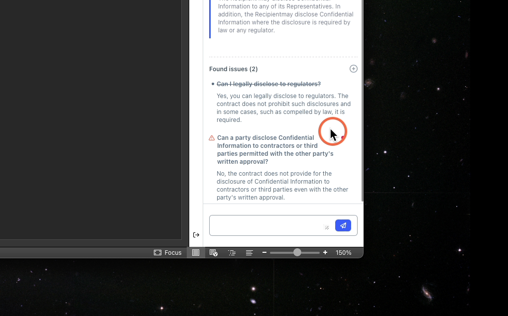 Details: Found Issues - Question