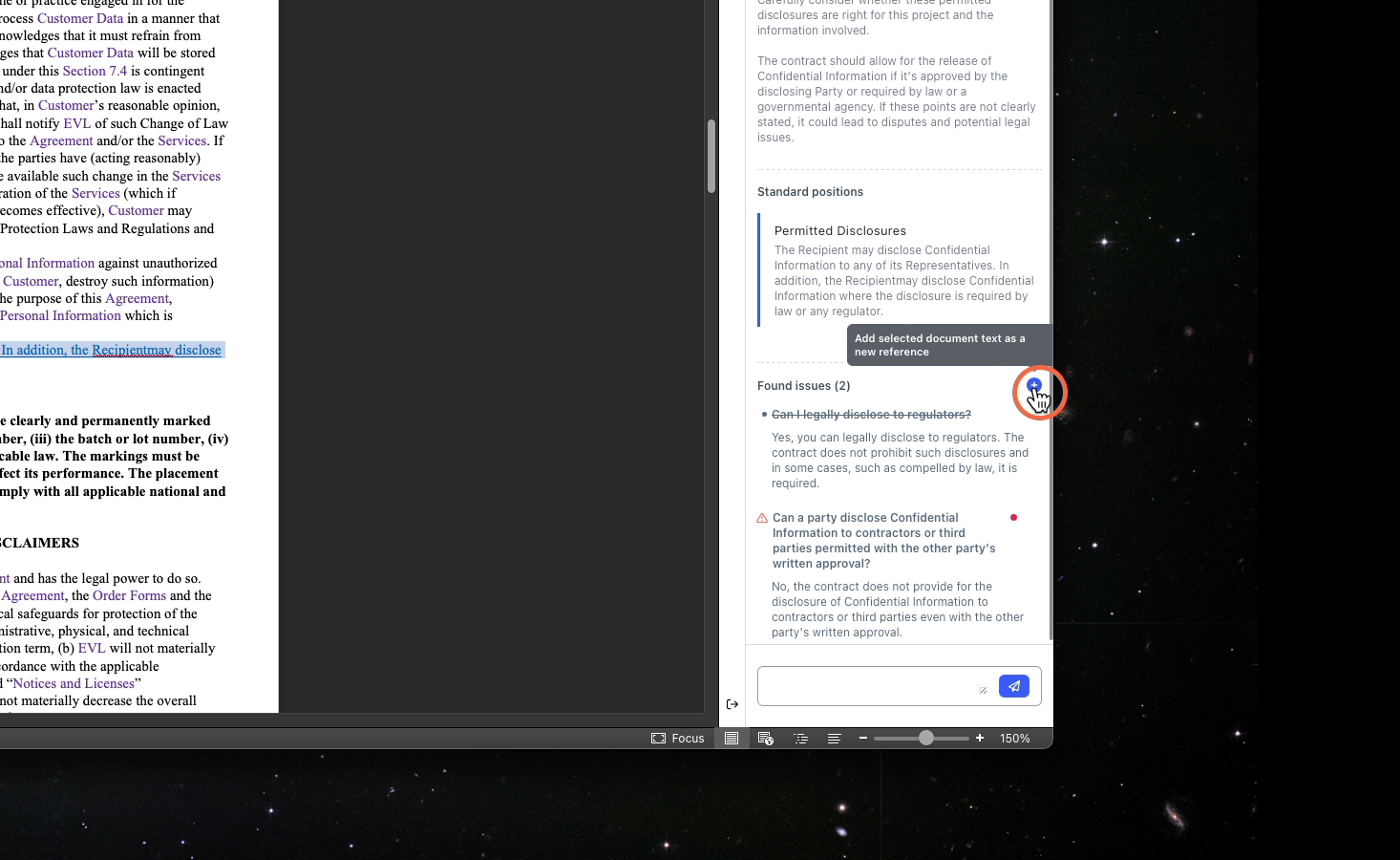 Details: Found Issue - Add your own Reference