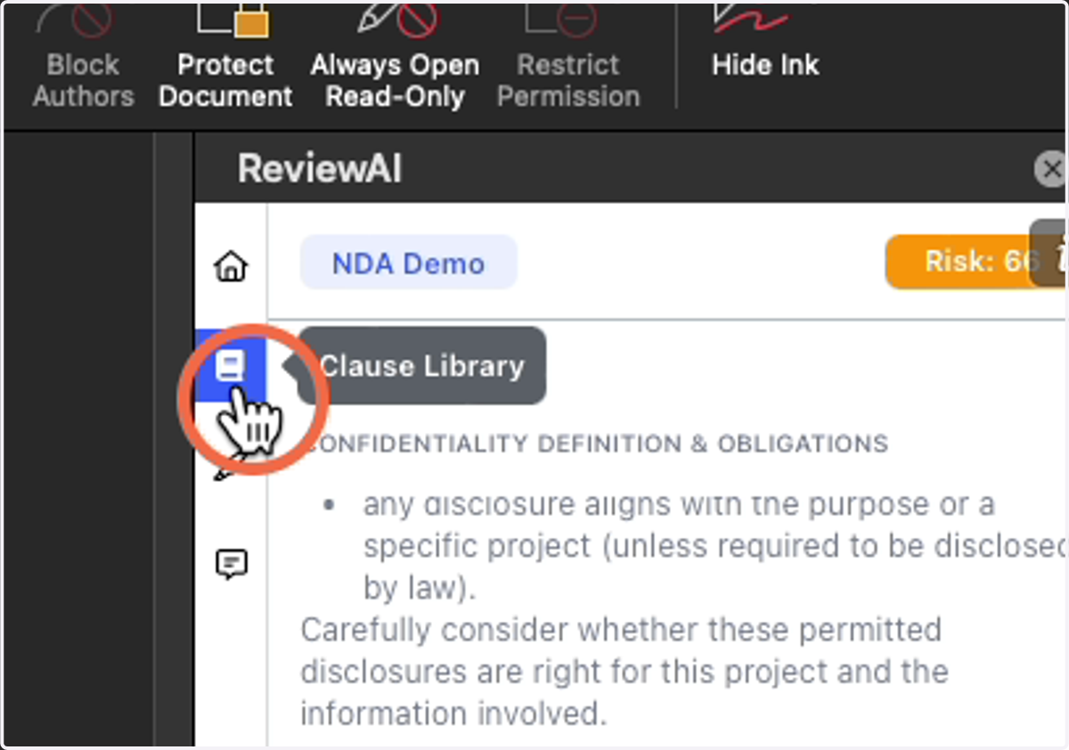 Clause Library