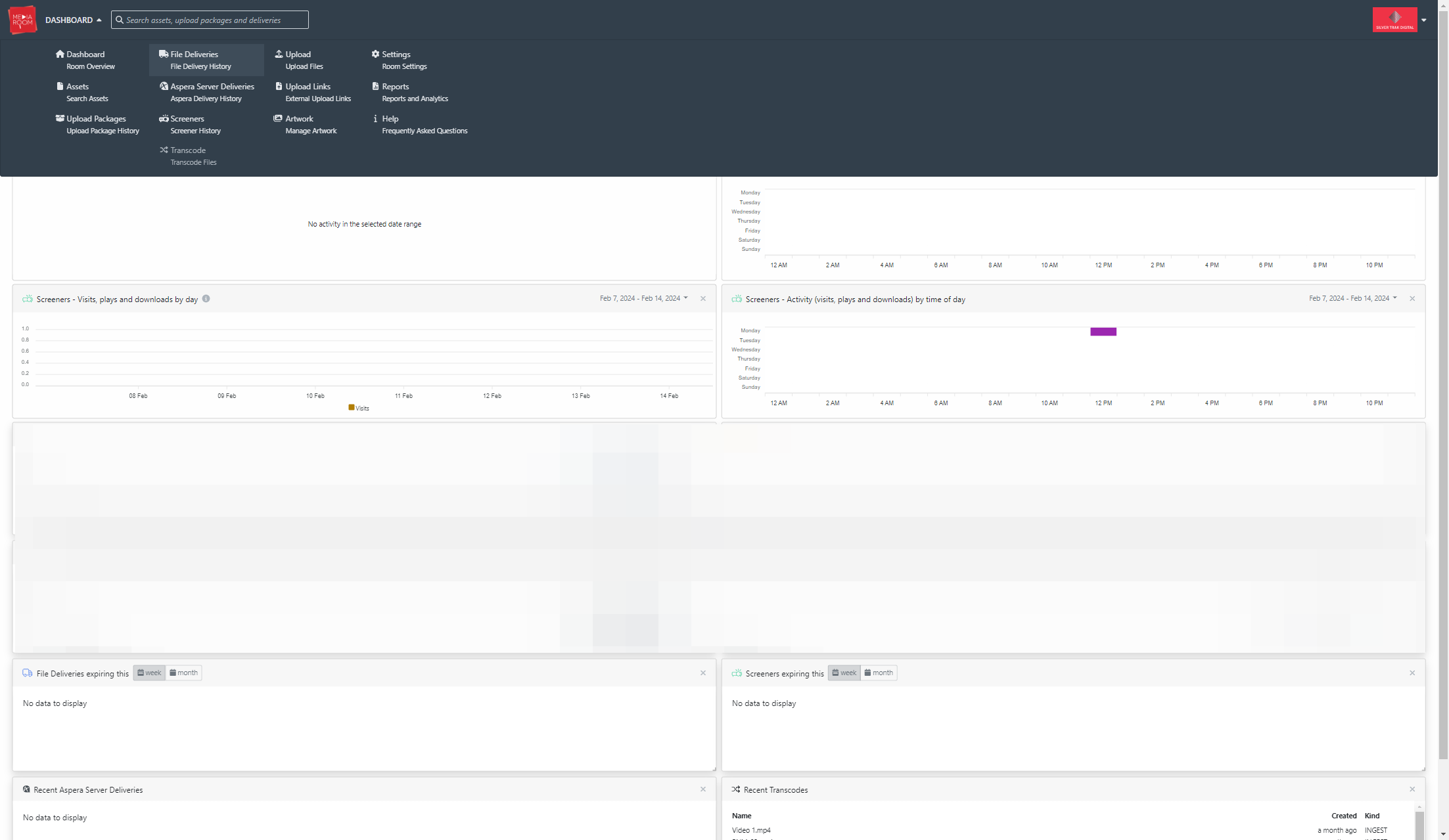 Click on File Deliveries…