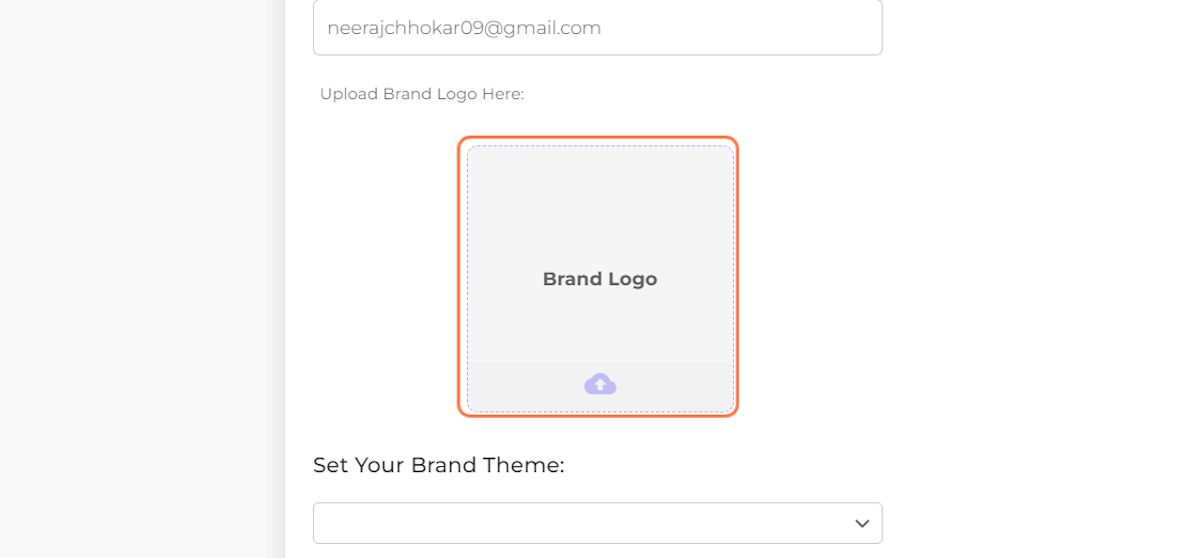 Upload your Brand Logo…