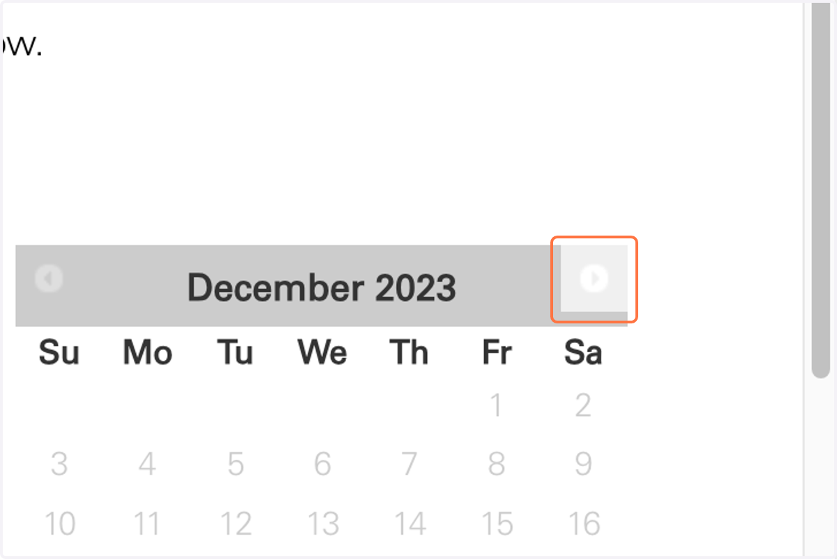 Once you select the Interview Registration Link, read the text and toggle to the interview date.