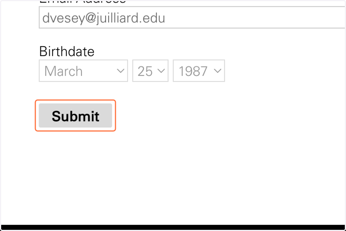 Click on Submit to confirm your interview time.