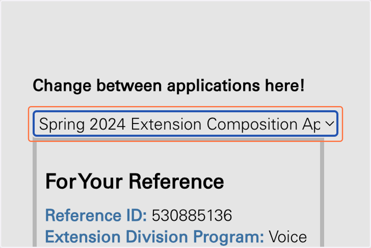 Toggle to the applicable application round and area of study.