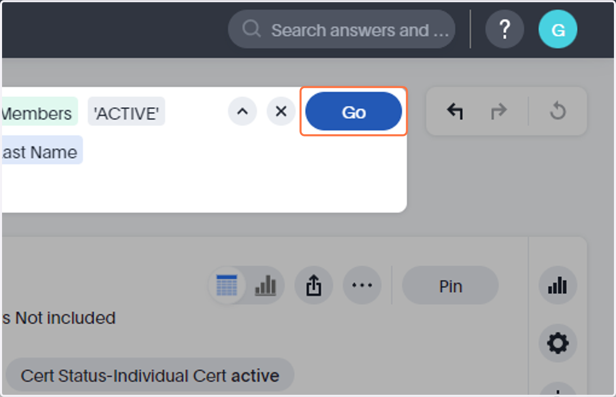 Click on Go