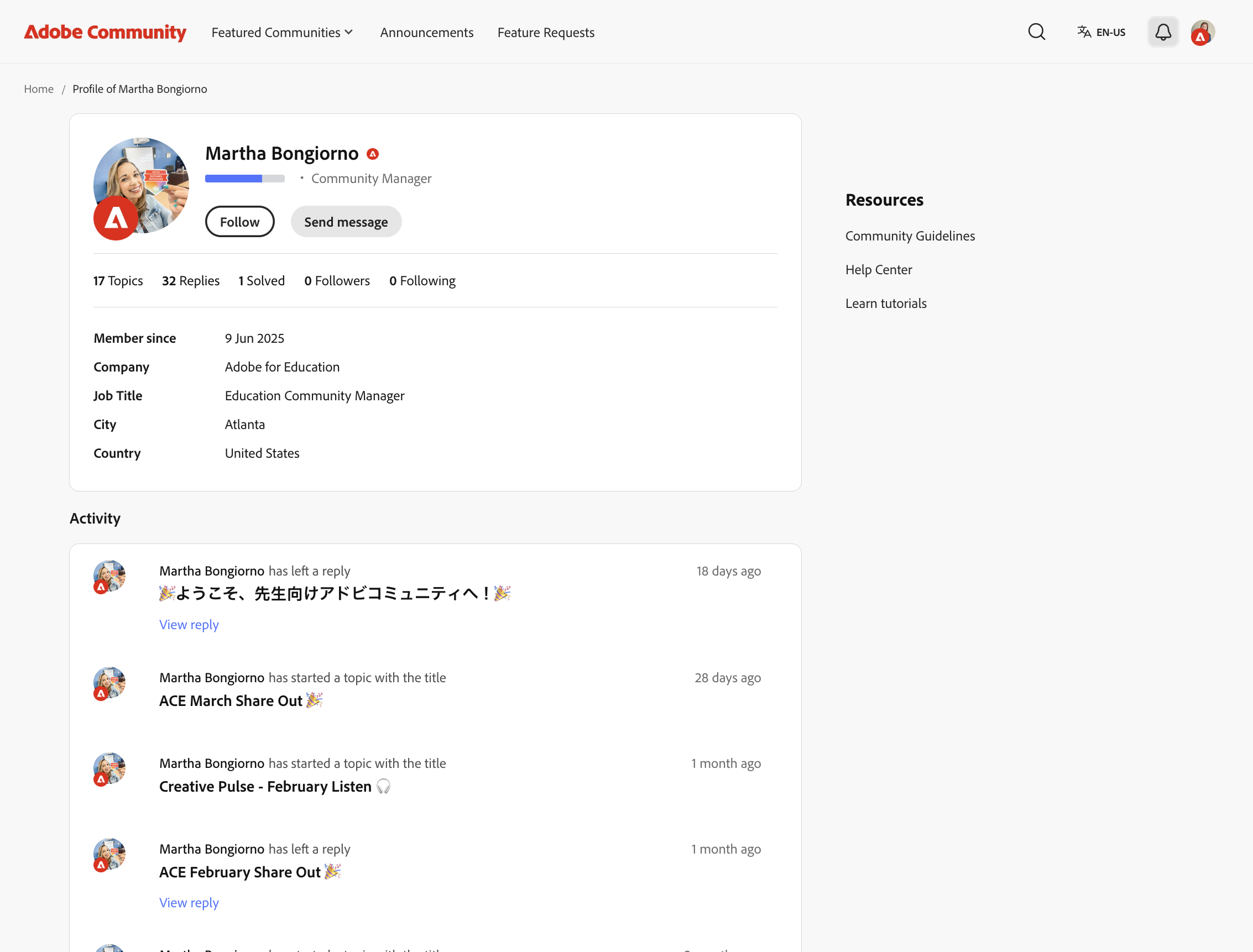 Click on the notification bell